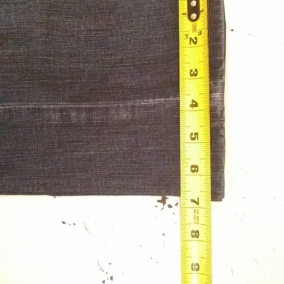 L A Idol Pants Womens Capris Blue Jeans Embroidery Rhinestones Size 31"/22ins - Picture 6 of 10